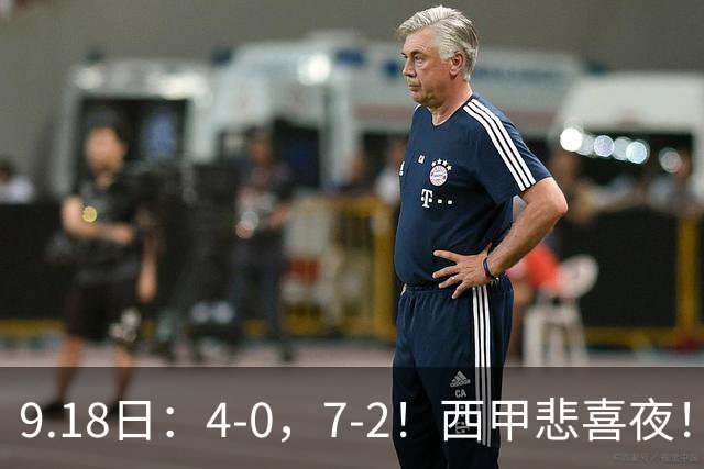 9.18日：4-0，7-2！西甲悲喜夜！马竞胜奥萨苏纳主场告捷，巴萨全胜领跑，多纪录刷新